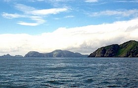 Approaching the Shiant Islands on a Hebrides Cruise