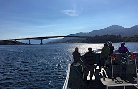 View of Skye Bridge from on board the Elizabeth G