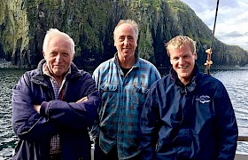 Skipper James meets Adam Nicolson and his friend Jonathan Dimbleby