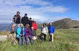 Guests ashore from their cruise to the Shiant Isles