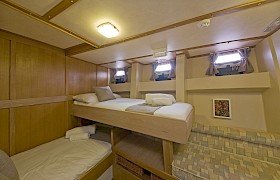 A twin ensuite cabin