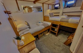 A twin ensuite cabin