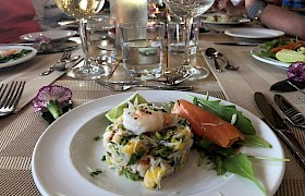Chef Caroline crab starter