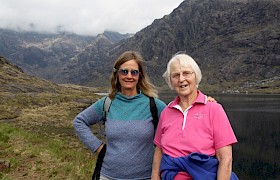 Tania and Hilary on Skye