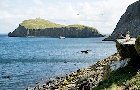 Scottish Cruise anchored off the Shiants