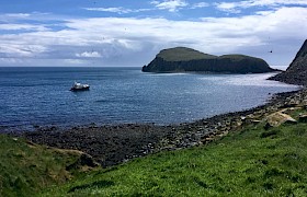 Our cruise vessel Emma Jane anchored off the Shiants