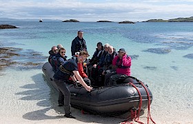 Going ashore by tender