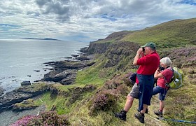 Otter watching on Eigg - Lynsey Bland