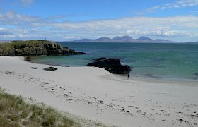 Colonsay beach looking to Jura Southern Hebrides