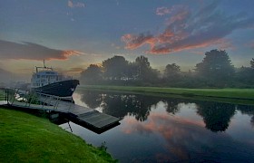 Sunrise on Caledonian Canal cruise James Fairbairns