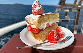 Cake at the Treshnish Isles by Skipper James Fairbairns
