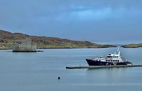 Elizabeth G at Kisimul Castle, Barra