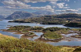 Elizabeth G at anchor at Kylesku by guest John Bartram