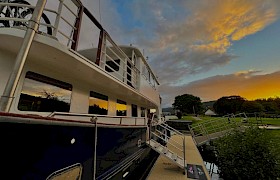 Emma Jane at Dochgarroch on the Caledonian Canal by Skipper James Fairbairms