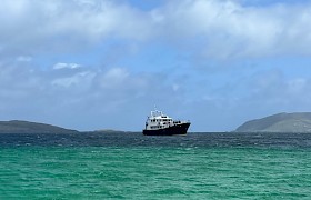 Emma Jane at Vatersay taken by Skipper James Fairbairms