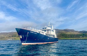 Emma Jane at the Isle of Canna, the Small Isles by Skipper James Fairbairns
