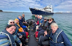 Guests on Emma Jane tender by Skipper James Fairbairns