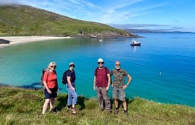 Guests ashore at Mingulay taken by Guide Will Smith