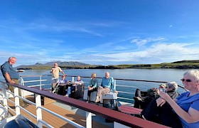 Emma Jane guests on deck by Skipper James Fairbairns