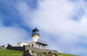 The lighthouse on the Flannan Isles taken by Guide Zoe Stevenson