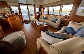 Saloon looking out to aft deck