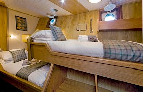 En-suite twin cabin