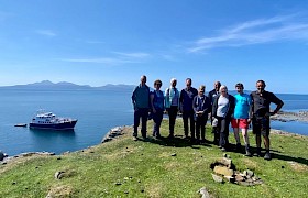 Guests exploring the viking settlement (Taken by guide Will Smith)