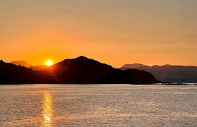 Sunset over the Hebrides (Photo by guide Indy Greene)