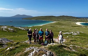 Guests at Taransay (Photo guide Lynsey Bland)